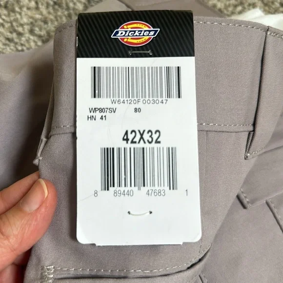 NWT Dickies Work Pants, Men’s- Slim Straight Fit- 42X32 - Picture 7 of 7